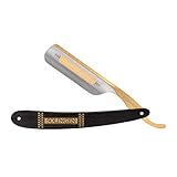 DOVO Rasiermesser Bismarck - Carbonstahl Rasiermesser - 6/8 Zoll - Rundkopf...