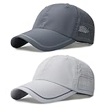 TAGVO Schnelltrocknende Baseballkappe für Herren Damen, 2 Stück...