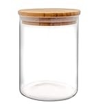 NERTHUS FIH 781 Glasdose mit Bambusdeckel 700 ml