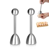 2 PCS Eierschalenöffner, Eierköpfer Edelstahl Eieröffner mit Kugel Eier...