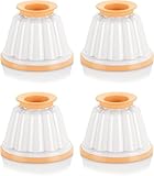Tescoma 630590 Pudding-Förmchen Delicia, 4 Stück, Weiß/Gelb