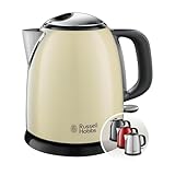 Russell Hobbs Wasserkocher [1,0l] Colours+ Edelstahl Creme (2400W,...