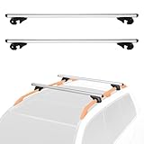 Amazon Basics Dachträger mit Querträger, 142 cm für Spannweiten von bis...