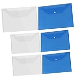 Angoily 6 Stück transparenter Aktenhalter Foolscap-Ordner Büro...