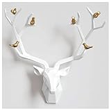 20 Zoll Hirschkopf-Wanddekoration Geometrischer rustikaler Hirschkopf zur...