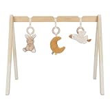 Little Dutch 8410 Holz Baby Gym Spieltrapez mit Stoff Anhängern - Newborn...