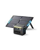 Anker SOLIX C1000 Set Tragbare Powerstation mit 100W Solarpanel, LiFePO4...