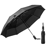 Mr. Pen- Windproof Travel Umbrella, Black, Automatic Umbrellas for Rain...