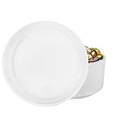 RAGO® Plastikteller 50 Stück Teller Set I Plastikteller Mehrweg Ø22 cm I...
