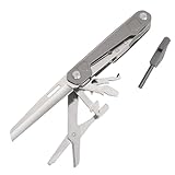 HONZIN Multitool, 9-in-1 Taschenwerkzeug, Edelstahl-Multitool mit Schere,...