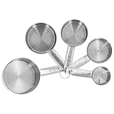 Metallmessbecher -Set, Stapelbare Edelstahl -Messbecher mit Skalierung,...