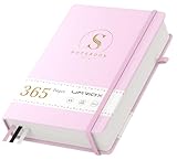 Umriox A5 Notizbuch Liniert,Dickes Journal Tagebuch Leder mit 365...