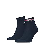 Tommy Hilfiger Herren Quarter Socken, Navy, 43-46 EU