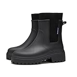 AONETIGER Gummistiefel Damen Regenschuhe Wasserdicht Halbhoch Segelstiefel...