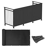 Wansiman Balkonverkleidung Ohne Bohren,Balkon Sichtschutz,Balkonverkleidung...