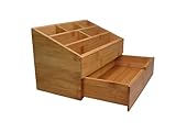 hausleben Schreibtisch Organizer aus nachhaltigem Bambus | 6 Fächer | mit...
