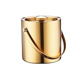 Startseite Verdickter doppelschichtiger Edelstahl-Eiskübel mit Deckel,...