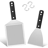 Joyfair Grillspachtel Set, 2 Stück Edelstahl Groß Plancha Spachtels...