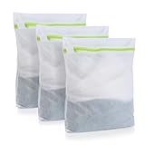 Wäschesack Waschmaschine 3 Stück, Wäschenetz für Waschmaschine 40 * 50...