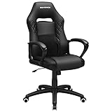 SONGMICS Gamingstuhl, Bürostuhl mit Wippfunktion, Racing Chair,...