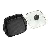 Hamwesh Non -STICK -Bratpfanne, Aluminium Multifunktional Grillpfanne mit...