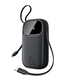 Baseus QPow3 Powerbank 45W 20000mAh mit 2 integriertem USB-C Kabel, Power...