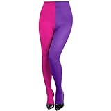Montrestar Strumpfhosen Damen Bunte, Leggings Strumpfhose, Zweifarbig...