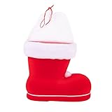 Idena 8550015 - Nikolausstiefel, Rot, Nikolaus, zum Befüllen, Geschenk,...