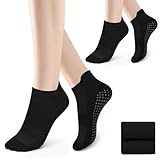 Vancle 2 Paar Anti-Rutsch Socken für Pilates & Yoga Damen 36-41 mit...