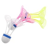 BESPORTBLE 3 Stück Winddichte Badminton Shuttlecocks für Outdoor Training...