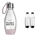SodaStream My Only Bottle Pink - 0,5 Liter - Langlebige Flasche & DuoPack...
