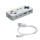 MLWSKERTY Creative Gamepad USB-Hubs mit 2 Konvertern USB-Port Typ C 2 für...