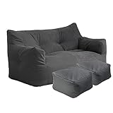 Sitzsack-Sofabezug, 122 cm, Baumwolle, waschbar, 2-Sitzer, ohne Füllstoff,...
