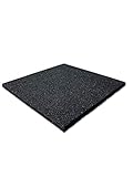 LANDGRID Fallschutzmatten Schwarz 50x50x2,5cm Gummimatten Spielplatzmatte...