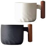 2er Set Espressotassen 60 ml, Premium Espresso Tassen mit Henkel, Mini...