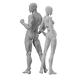 Ruiqas 2Pcs Flexibler Schaufensterpuppe Gliederpuppe, Body Actionfigur...