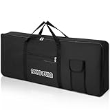 AKOZLIN Tragbare, gepolsterte Keyboard-Tasche mit 61 Tasten, Maße: 101,6 x...