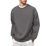 Herren-Sweatshirt mit Rundhalsausschnitt Fleecefutter, warm, lässig,...