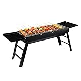 Tragbarer Holzkohlegrill | Faltbarer Picknickkocher - Barbecue Grill mit...