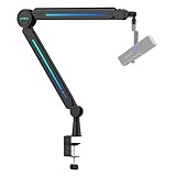 IXTECH RGB Mic Boom Arm High Profile, Overhead Boom Arm Mikrofonständer...