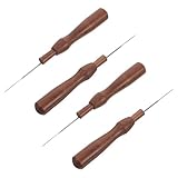 Veemoon 4 Stück Teiliges Needle Felting mit Ergonomischen Holzgriffen...