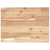 vidaXL Tischplatte, Regalbrett Rechteckig Massivholz, Regalboden Holzplatte...