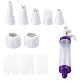 Garnierspritze Set, 11-teilige Tortenspritze mit 7 Spritztüllen und 3...