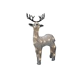 Konstsmide LED Acryl Rentier, 6h Timer, 24 warm weiße Dioden,...