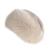 Uposao Damen Fellmütze Pelzmütze Wintermütze Faux Fuchs Pompom Pelz Warm...