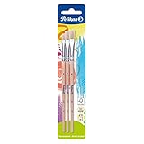 Pelikan Borstenpinsel-Set Sorte 613F, Größe 4, 6 und 8, 3 Stück