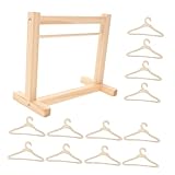Milisten 1 Satz Mini-Puppenkleiderschrank Mini-Kleiderbügel für Hunde...
