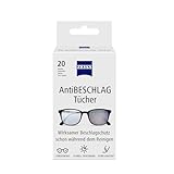 ZEISS AntiBeschlag Tücher 20 Stück für einen lang anhaltenden...
