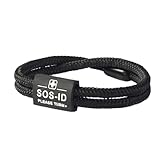 SOS-Armband Notfallarmband für Kinder und Erwachsene - SOS ID Armband mit...