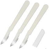 VILLCASE 3 Stück Teiliges Brotmesser Karbonstahl mit Skala Ergonomischer...